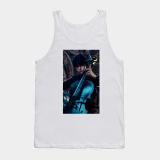 Wednesday Addams Portrait With Violin Tank Top